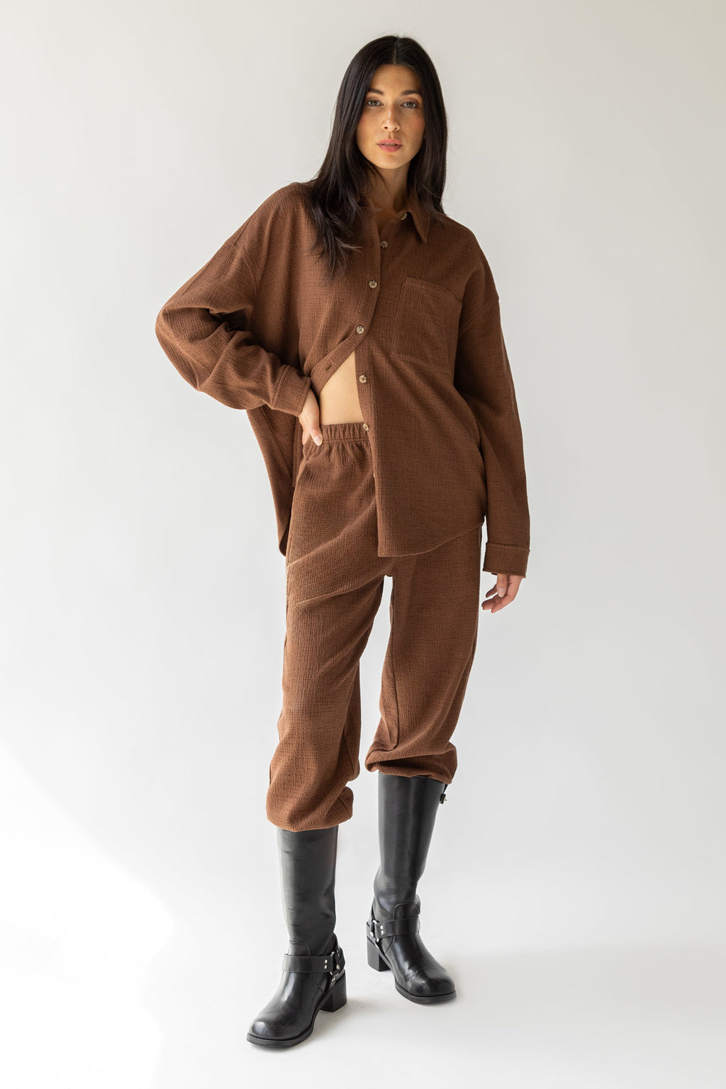 CHEMISE EN MAILLE SURDIMENSIONNÉE