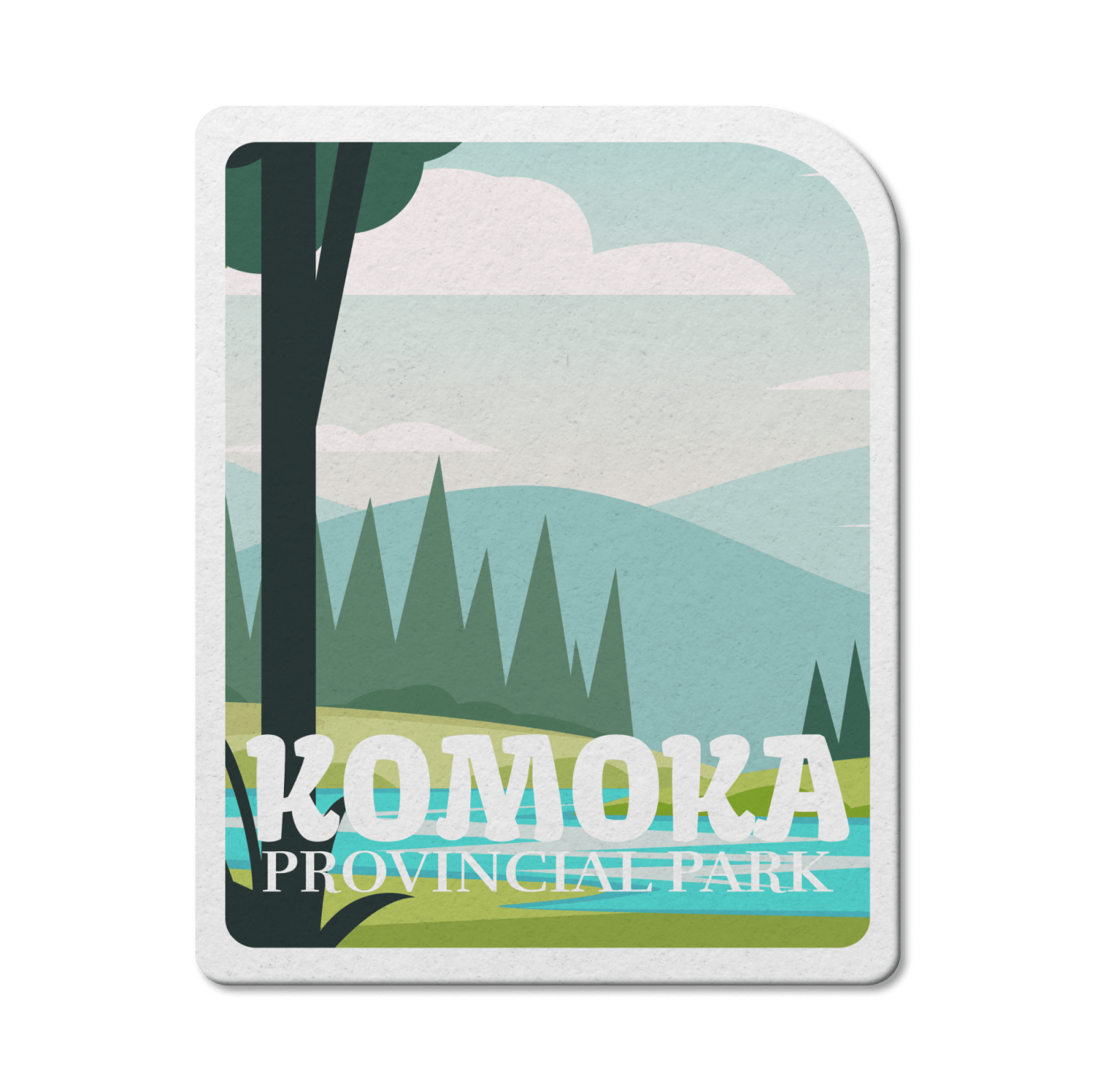Komoka Ontario Provincial Park Waterproof Vinyl Sticker, Canada Parks