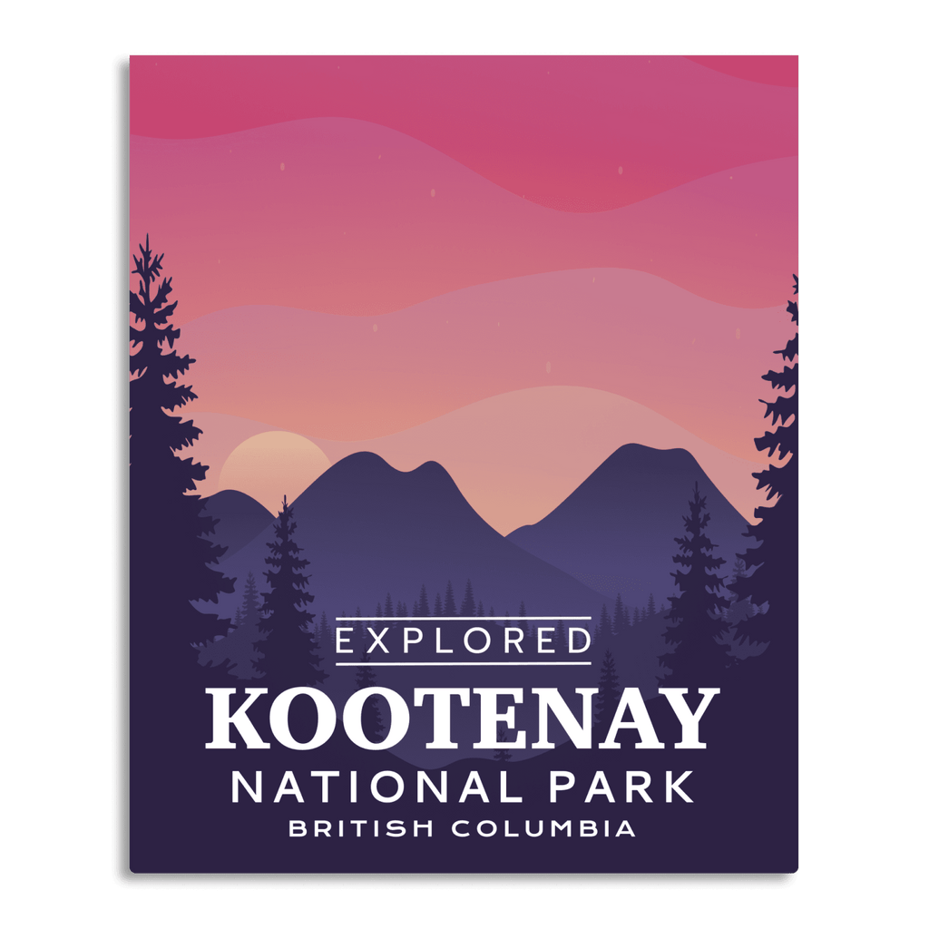 Kootenay National Park 'Explored' Poster, Canada Parks