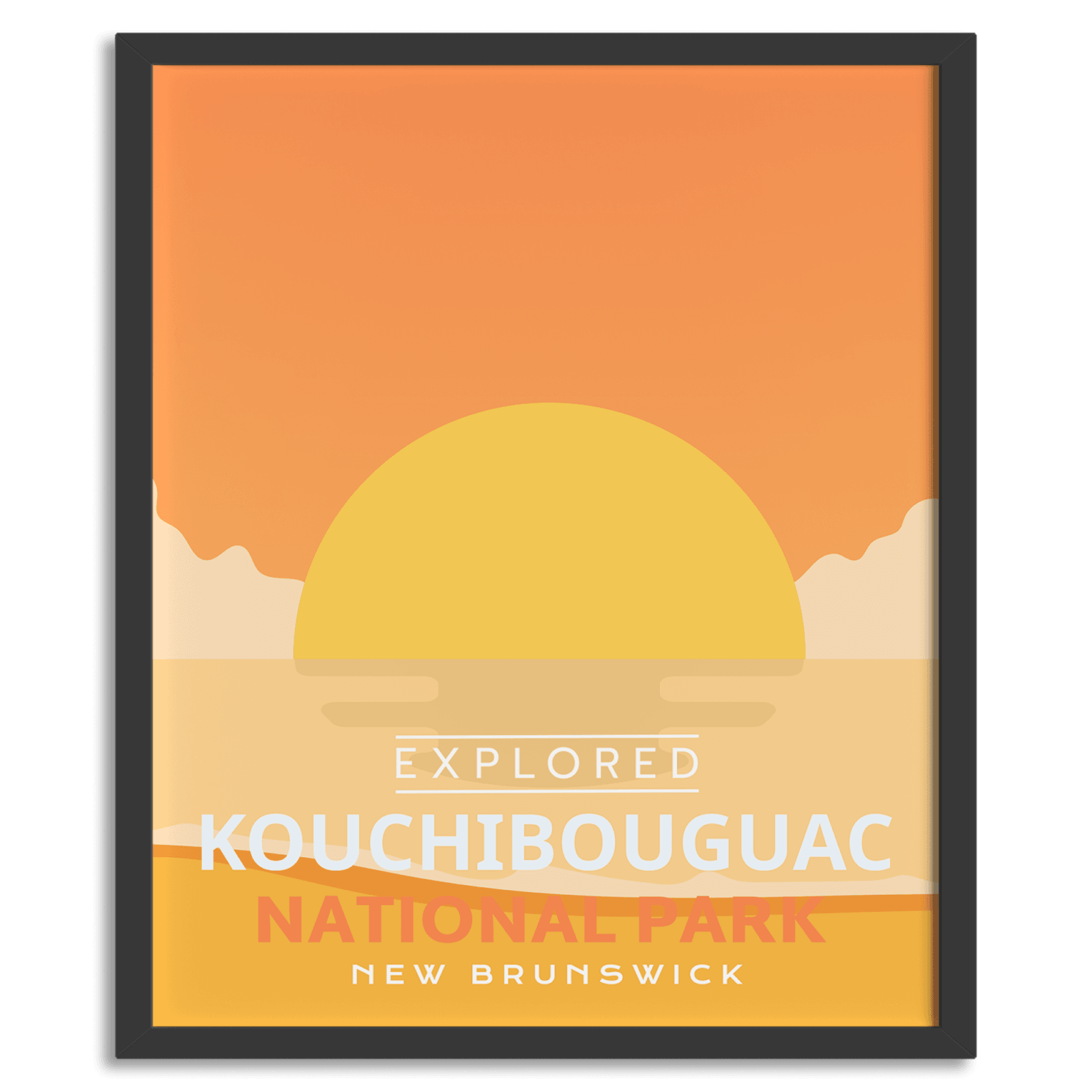 Affiche « Explorée » du parc national de Kouchibouguac