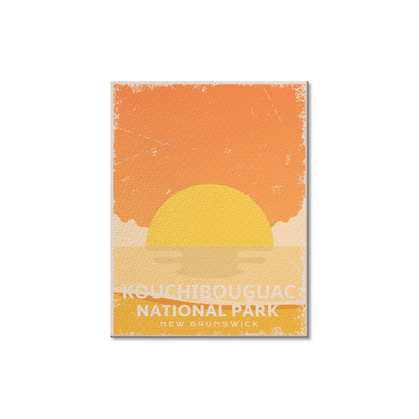 Carte postale du parc national de Kouchibouguac (Canada)