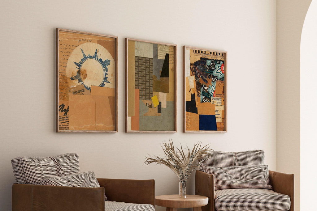 Kurt Schwitters Bauhaus Collage Print Set : Art dadaïsme vintage