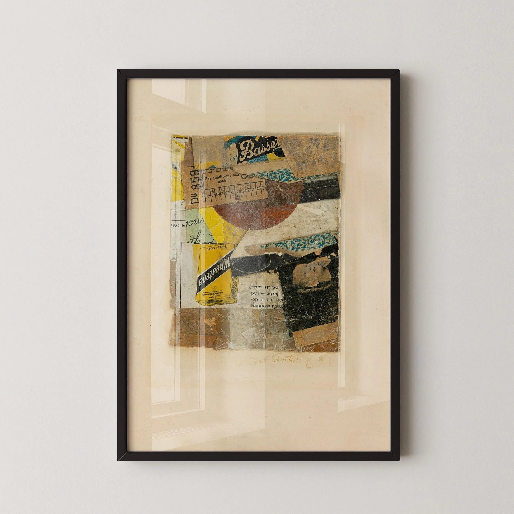 Kurt Schwitters C 31 Giclee Print : Art de collage dadaïste