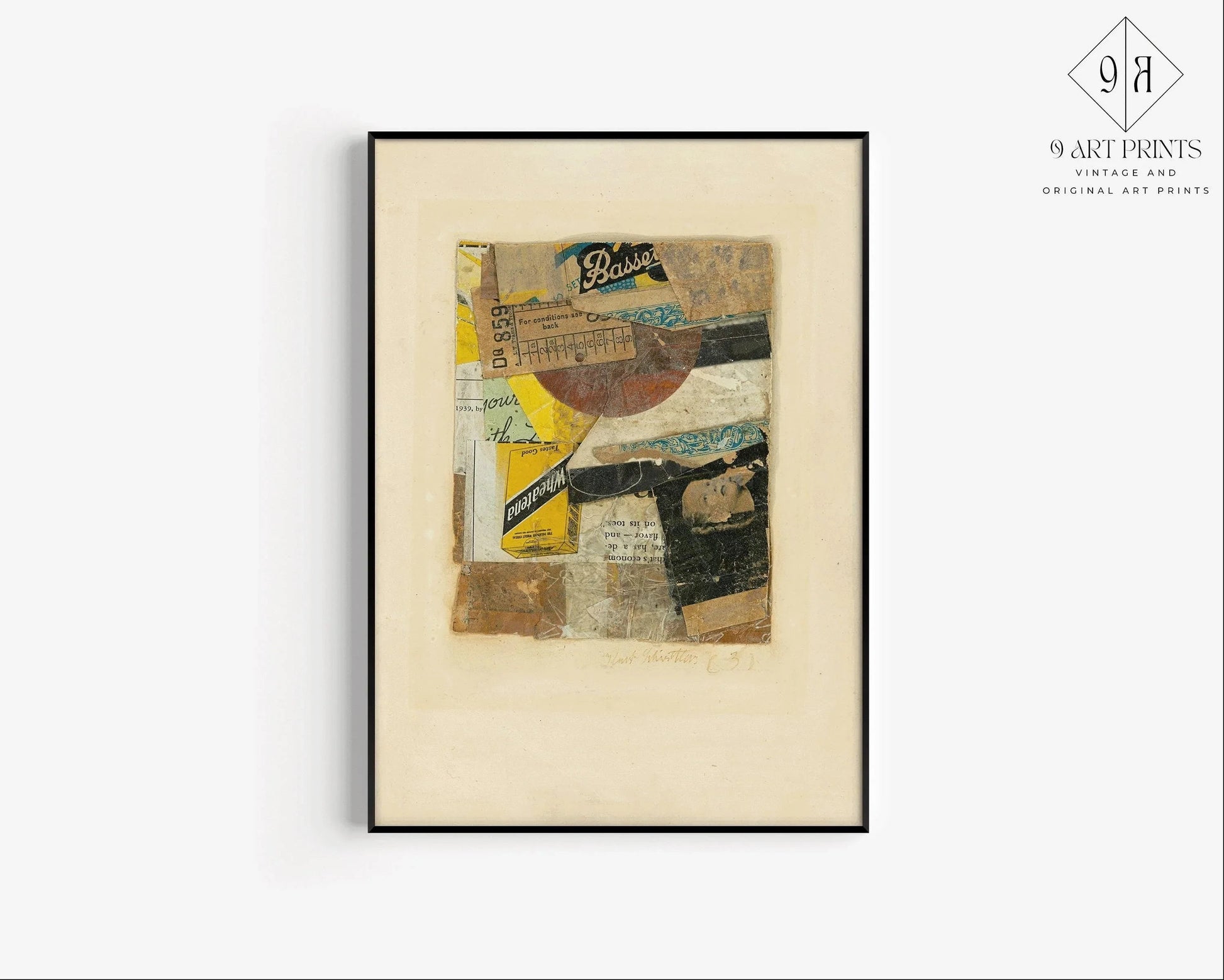 Kurt Schwitters C 31 Giclee Print : Art de collage dadaïste