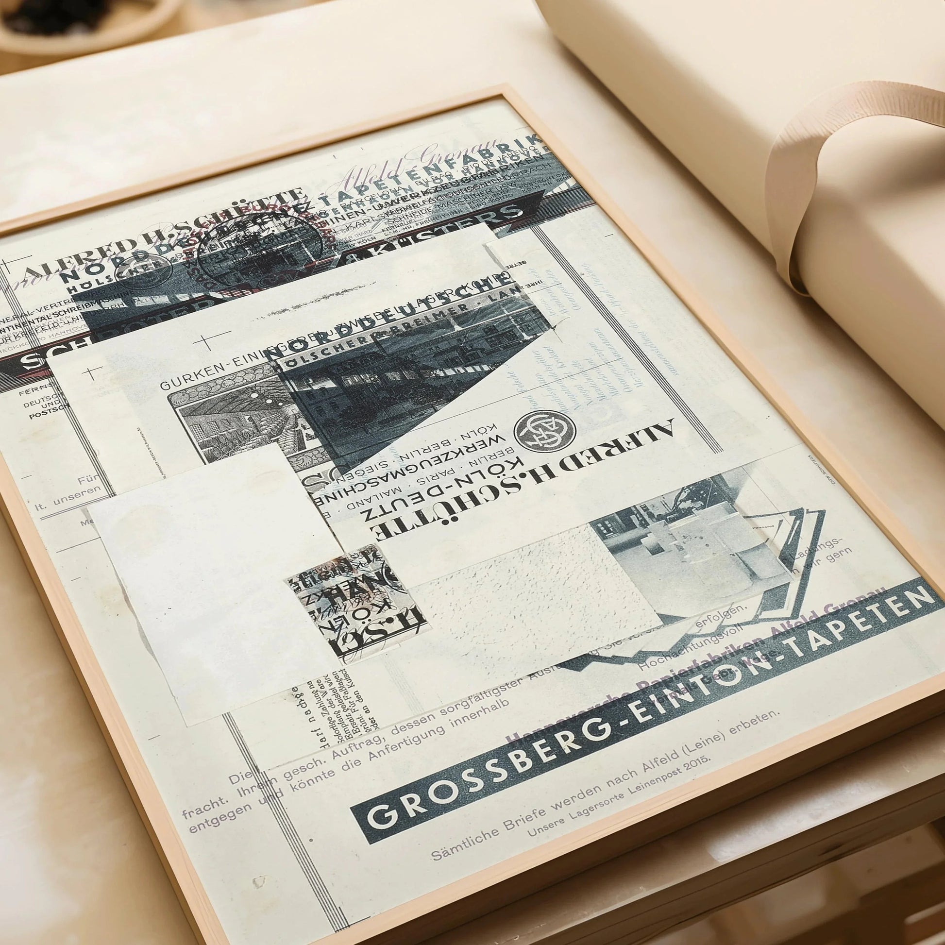 Kurt Schwitters Collage Art Print: Dadaist Constructivist (Framed Available)