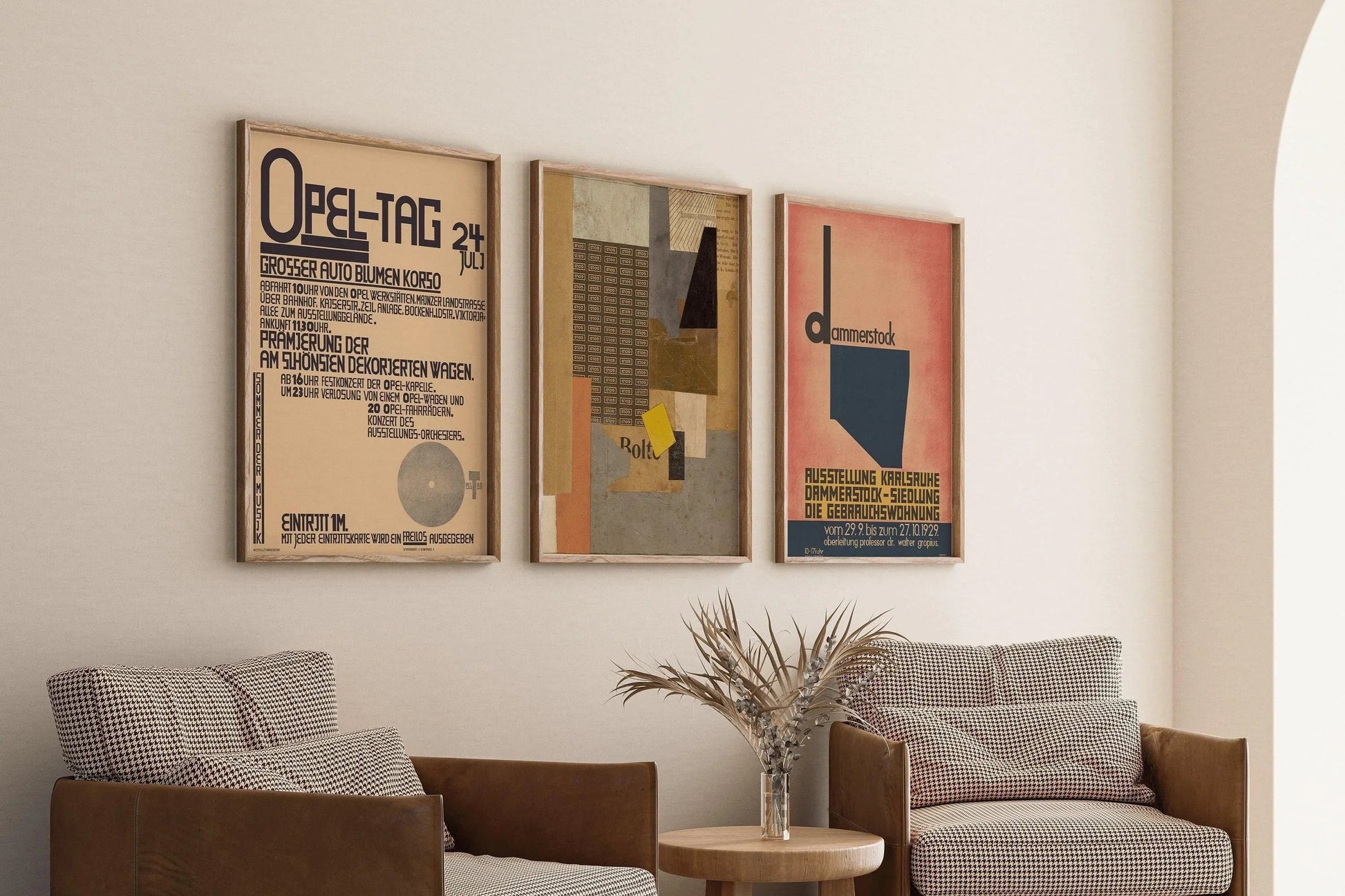Kurt Schwitters STATEMENT TRIO Bauhaus Style  | | Dadaism Constructivist Collage Art (Available Frame or unframed)