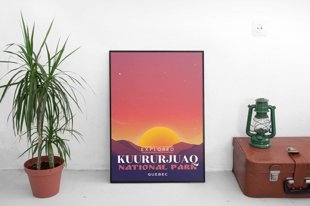 Affiche « Explorée » du parc national de Kuururjuaq