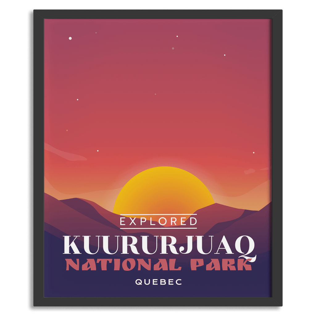 Affiche « Explorée » du parc national de Kuururjuaq