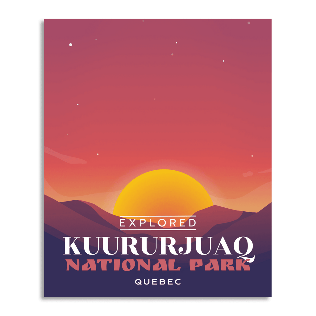 Affiche « Explorée » du parc national de Kuururjuaq