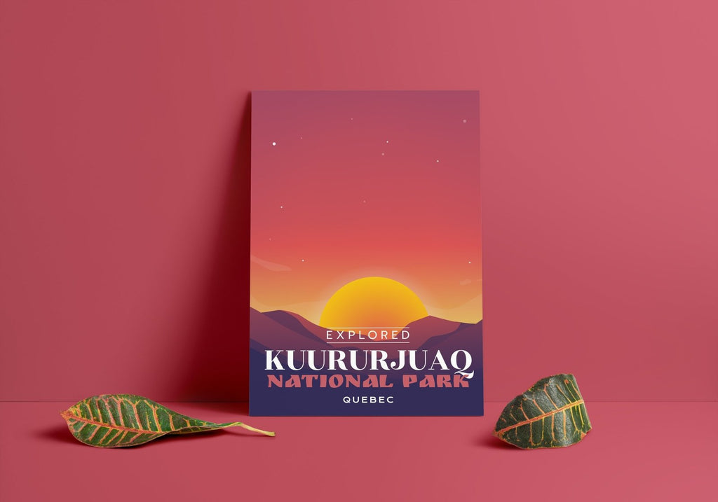 Affiche « Explorée » du parc national de Kuururjuaq