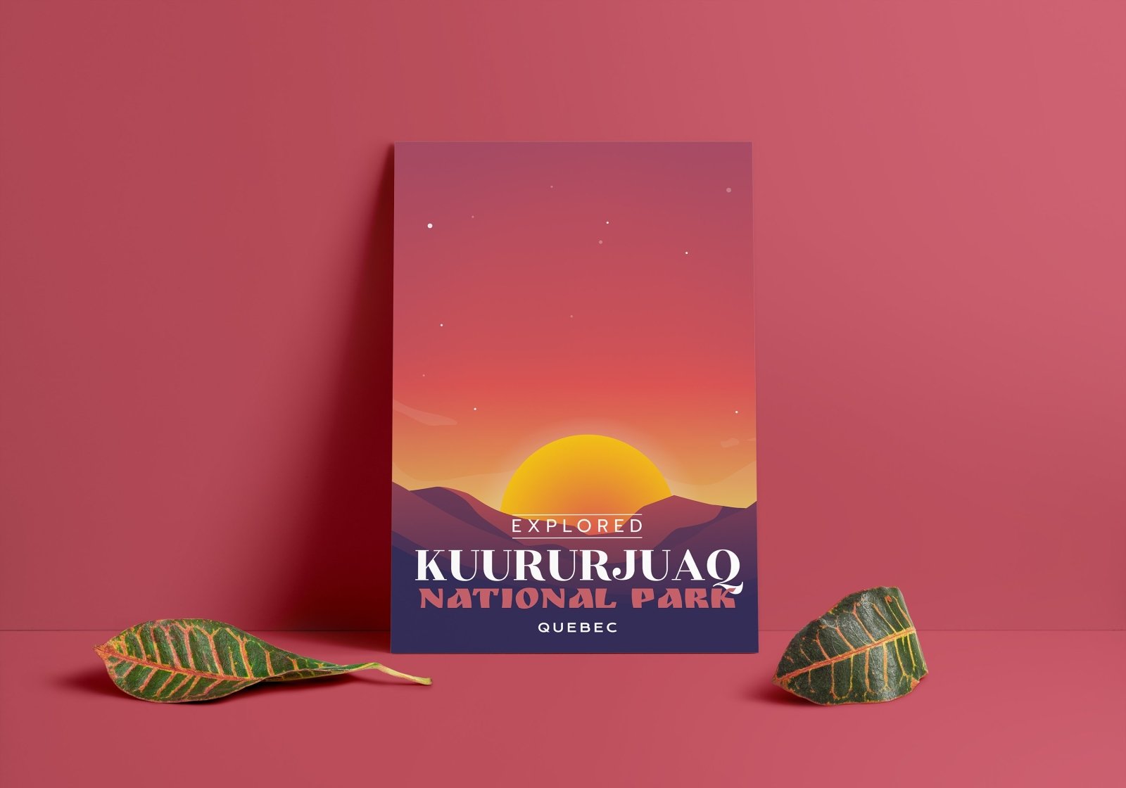 Affiche « Explorée » du parc national de Kuururjuaq