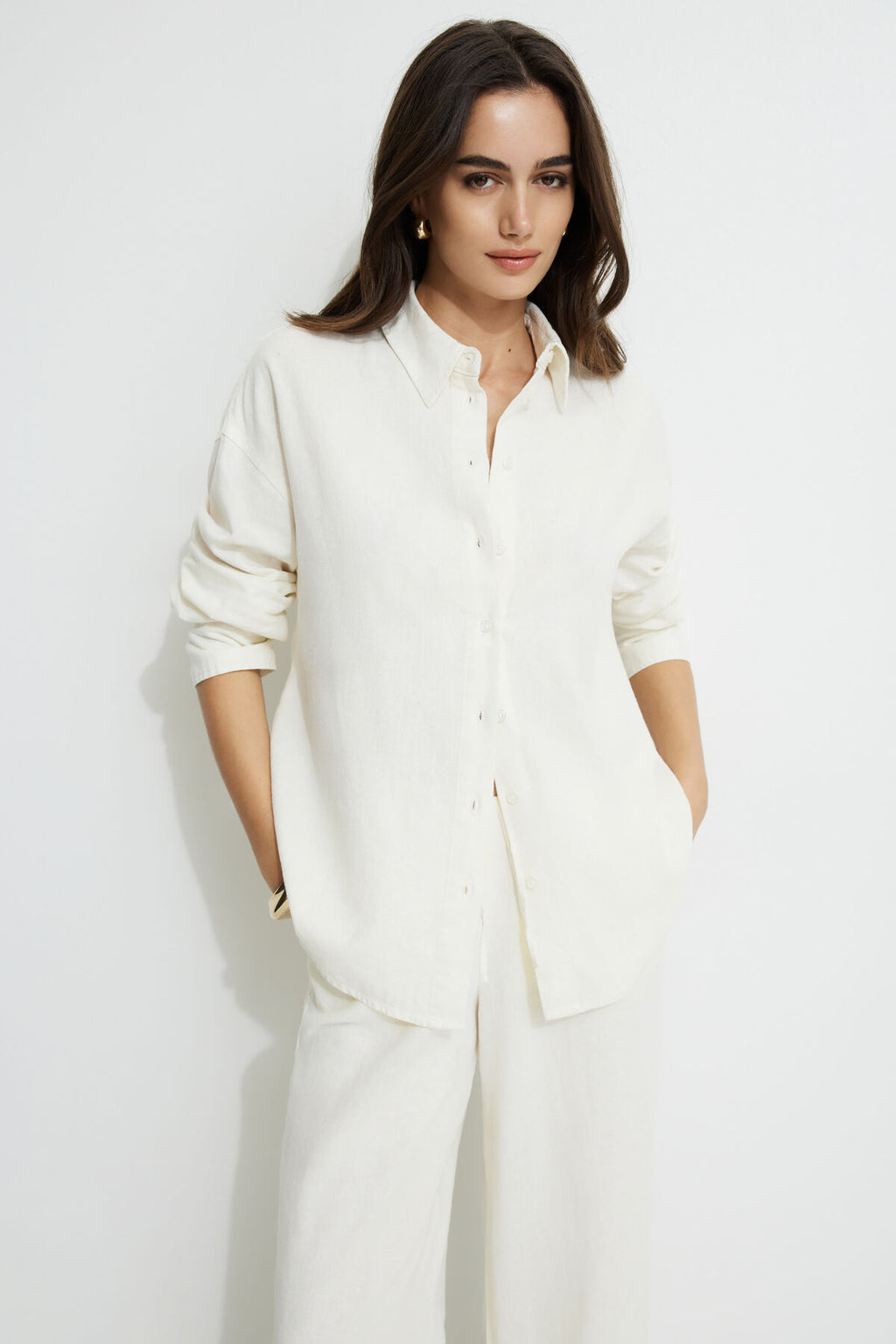 Oversized Linen Shirt