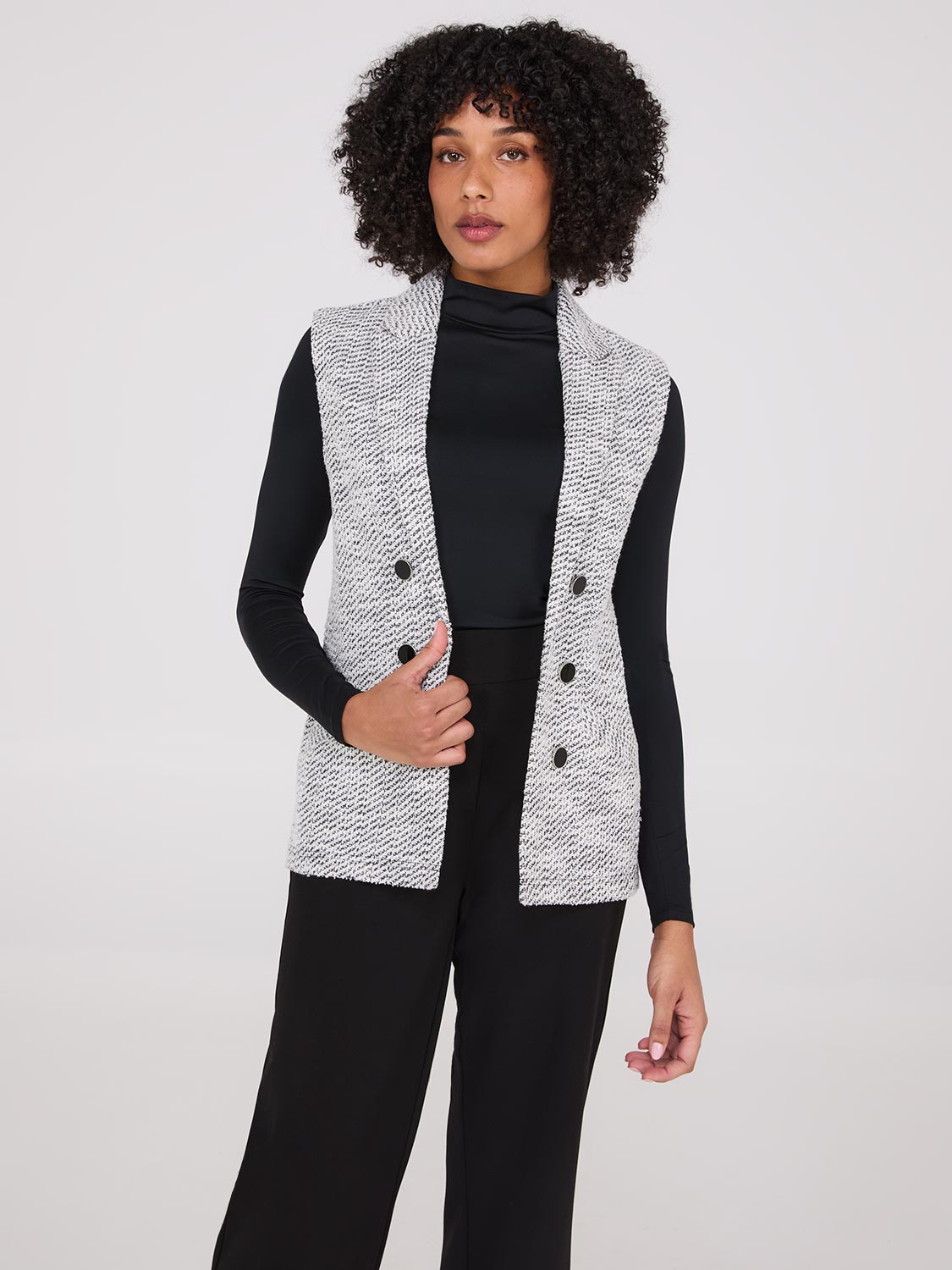 Gilet blazer bouclé