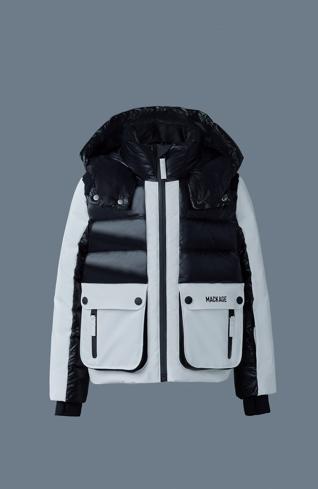 ANDRE-T Mixed-media down ski jacket for toddlers (2-6 years)