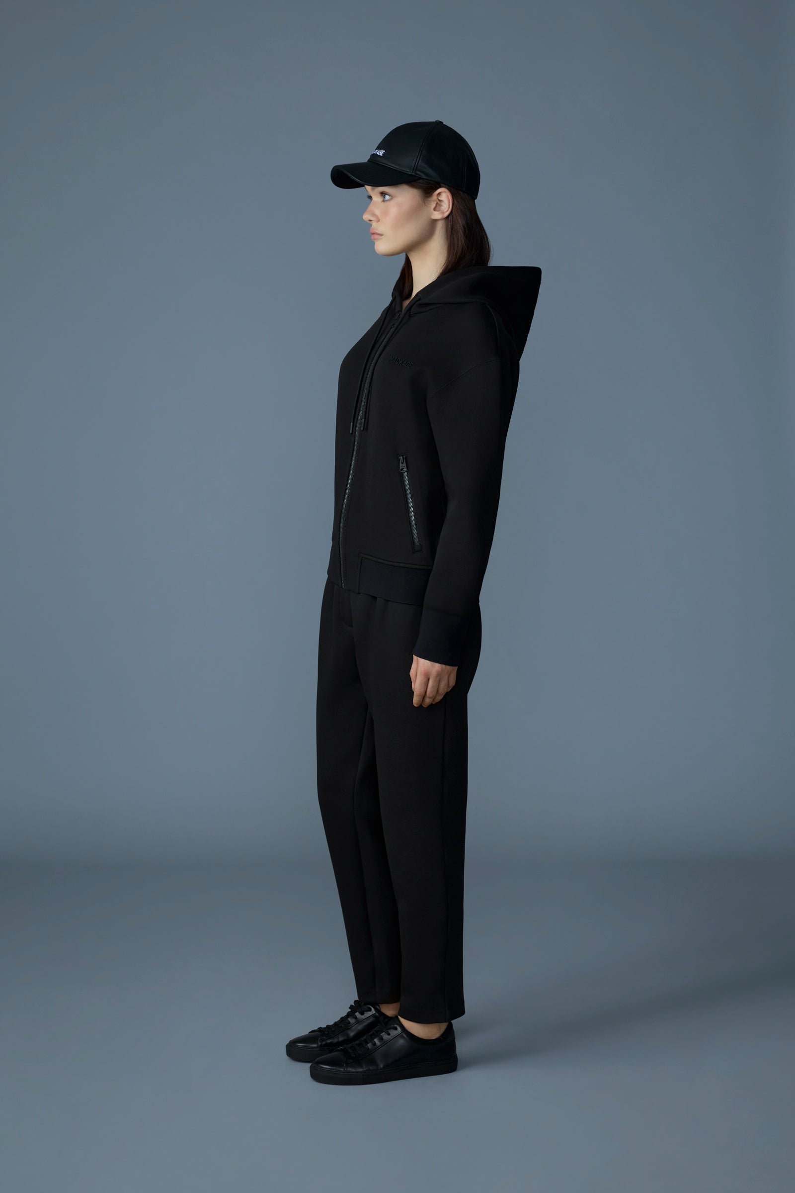 KRYSSA Double-Face Zip-Up Hoodie