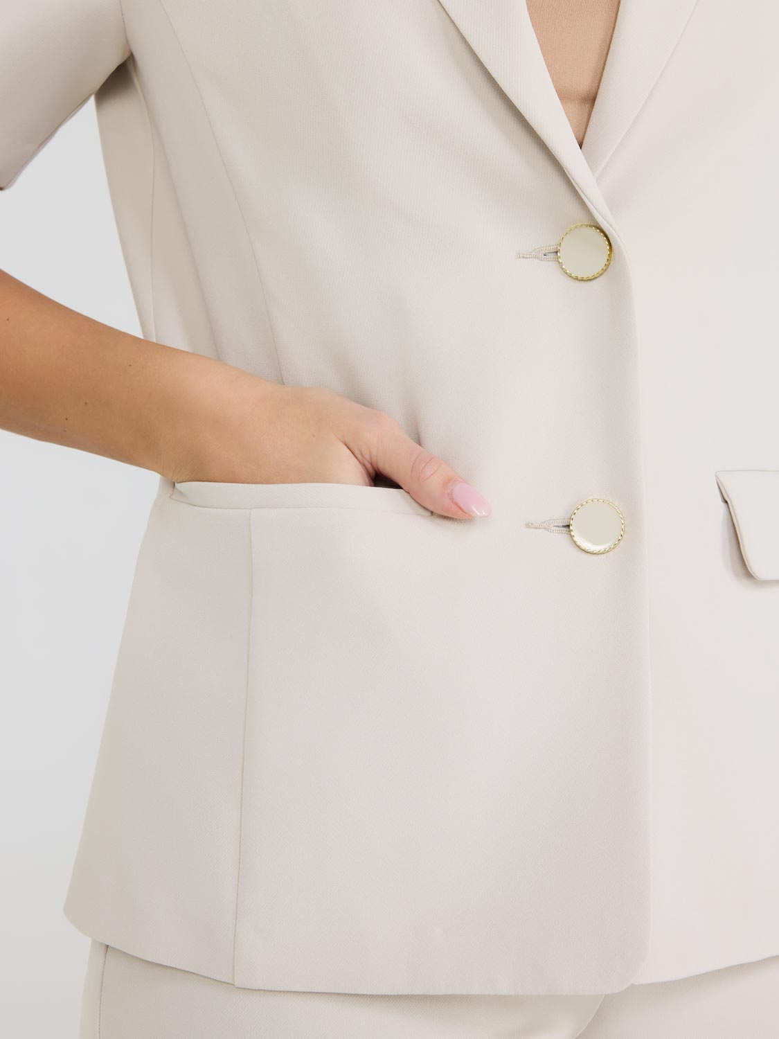 Blazer à manches courtes