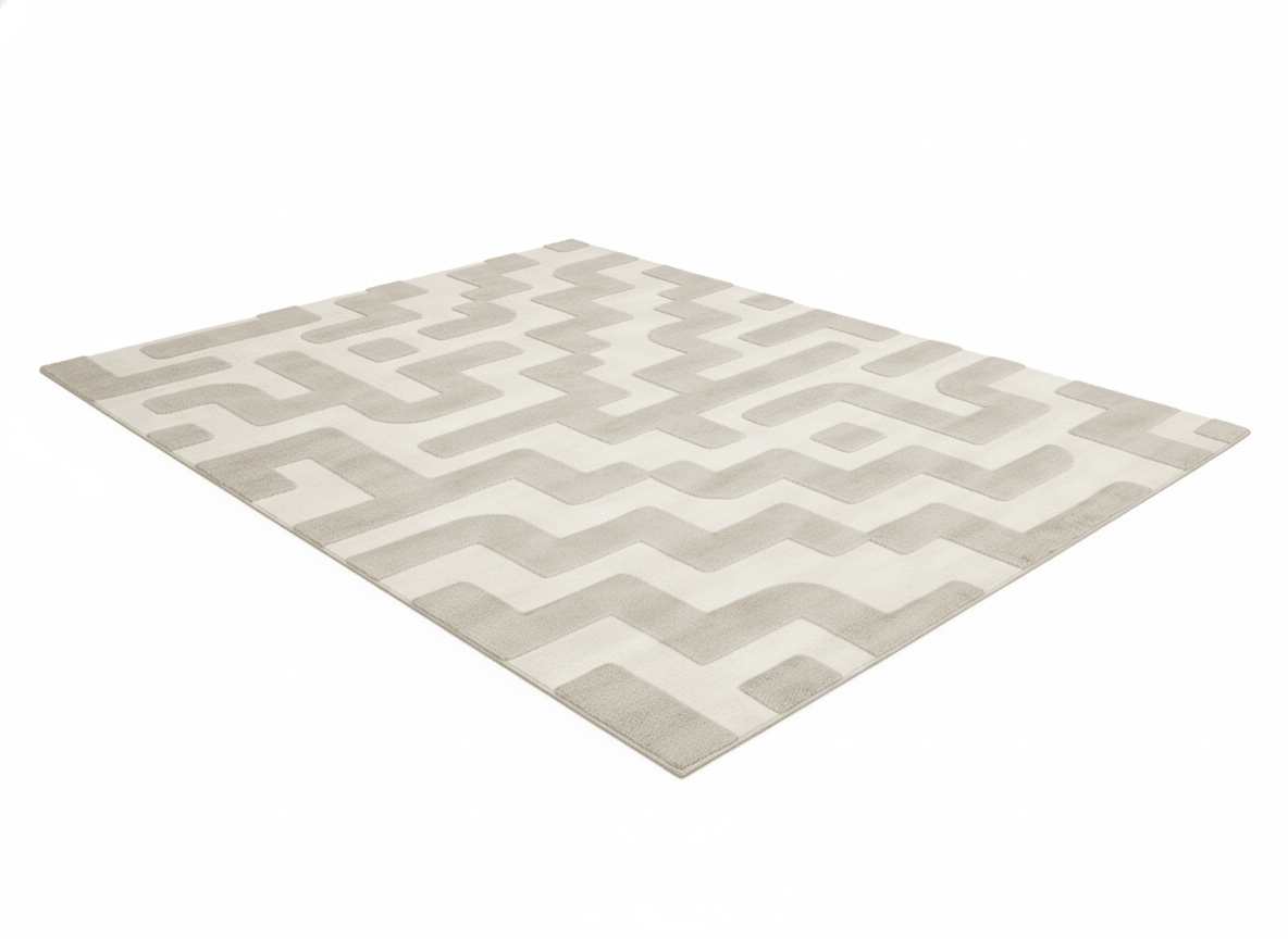 Labyrinth Milk Silk Carpet