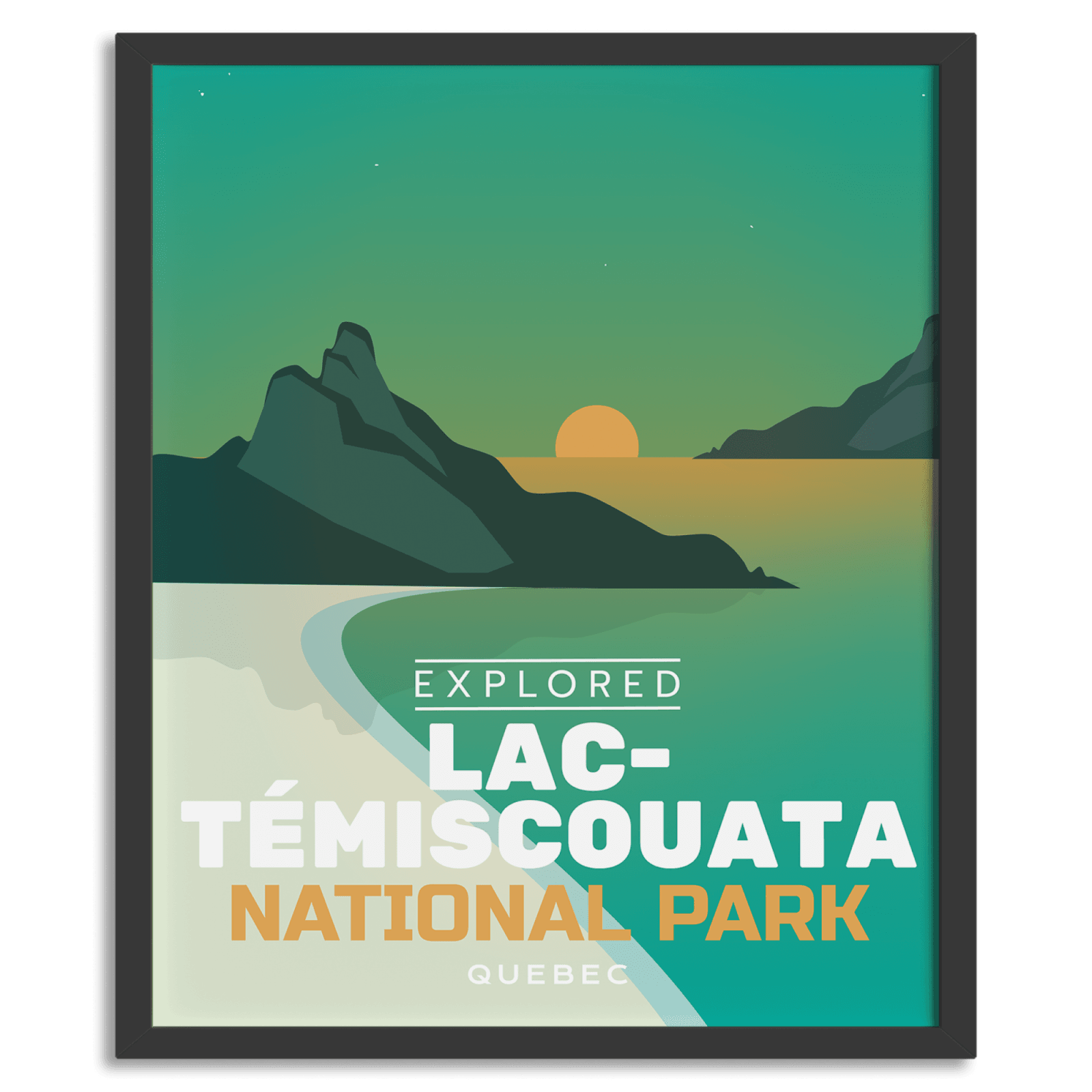 Lac-Temiscouata National Park 'Explored' Poster, Canada Parks