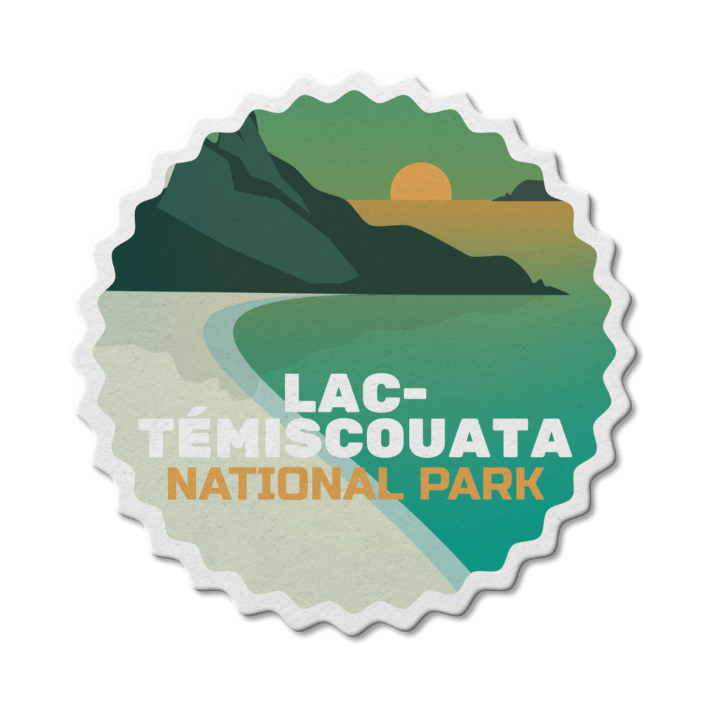 Autocollant en vinyle imperméable du parc national Lac-Témiscouata, Québec 