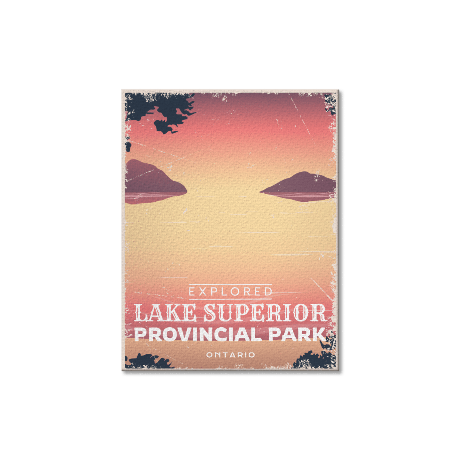 Lake Superior Ontario Provincial Park Postcard