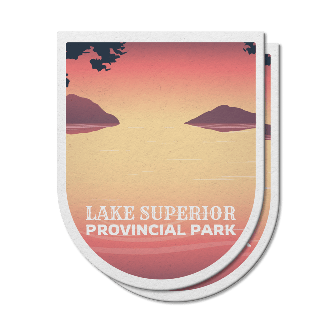 Autocollant en vinyle imperméable pour le parc provincial du lac Supérieur en Ontario