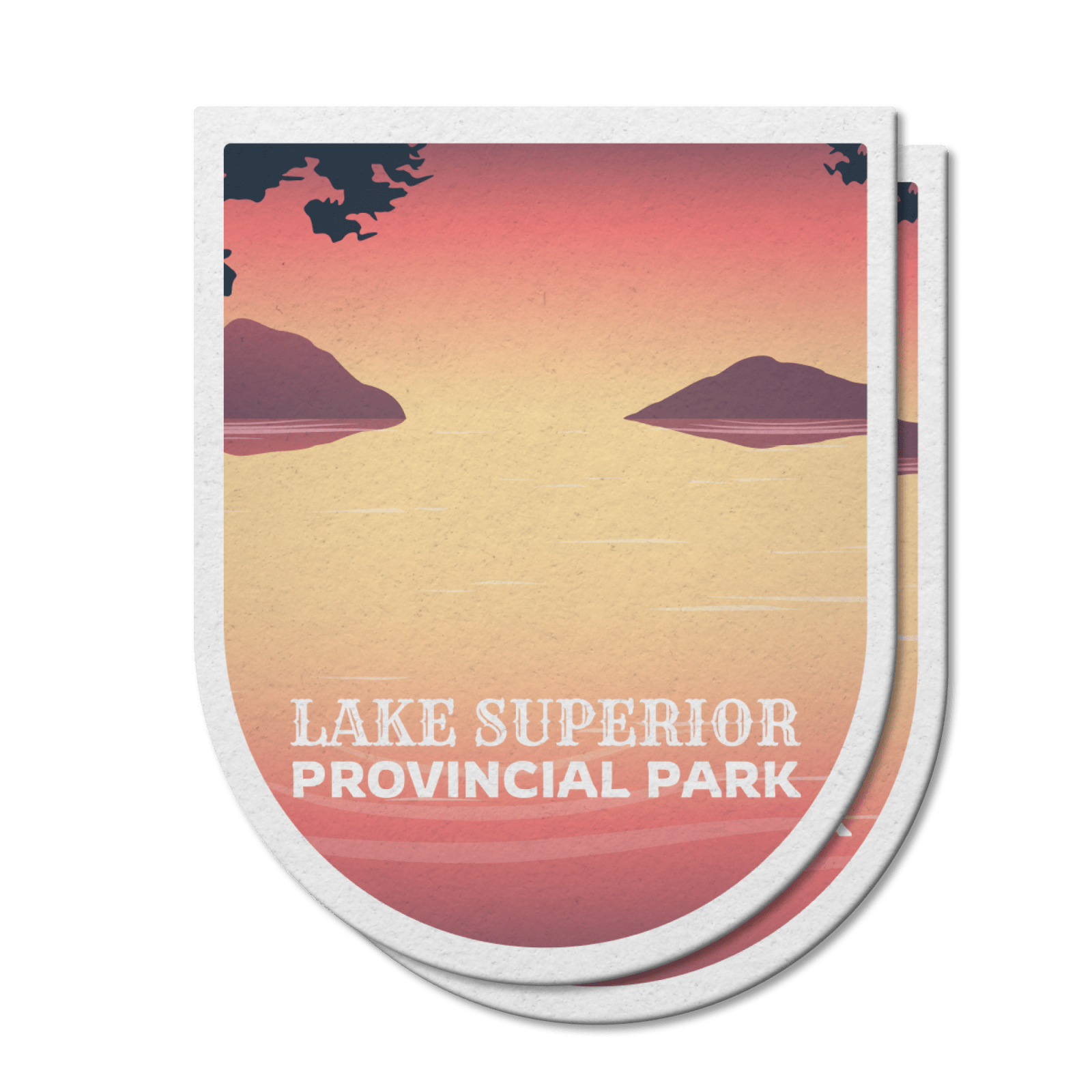 Autocollant en vinyle imperméable pour le parc provincial du lac Supérieur en Ontario