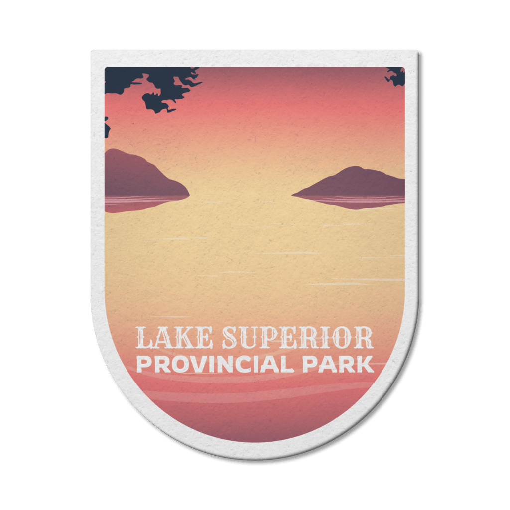 Autocollant en vinyle imperméable pour le parc provincial du lac Supérieur en Ontario