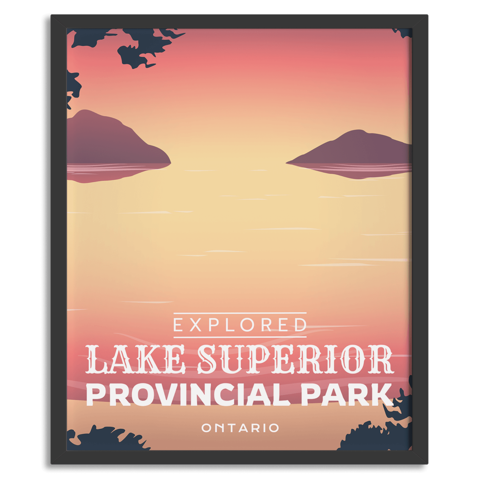 Lake Superior Provincial Park 'Explored' Poster