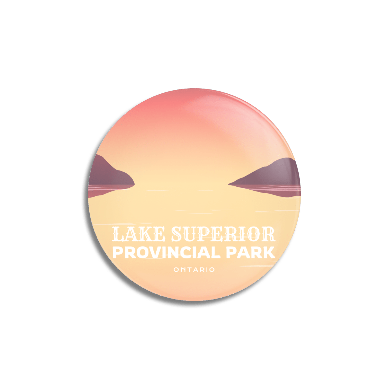 Lake Superior Provincial Park of Ontario Pinback Button