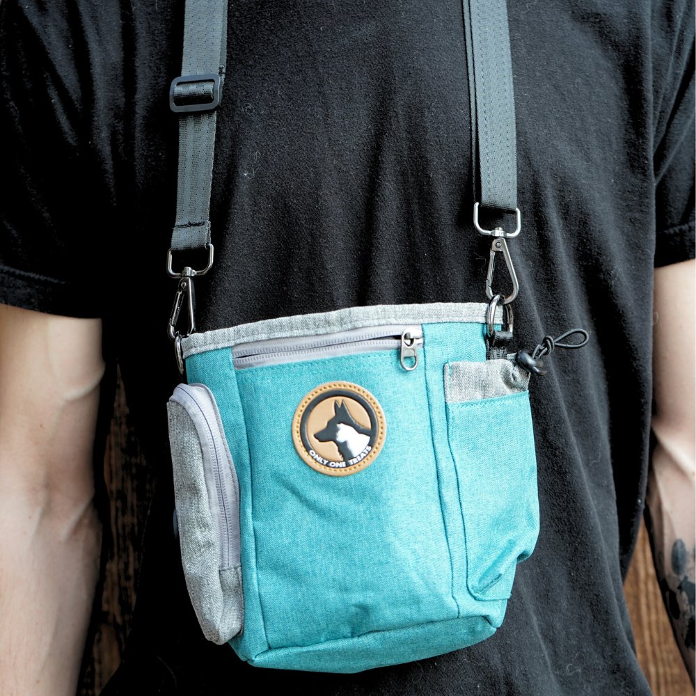 Grande pochette à friandises - Bleu sarcelle