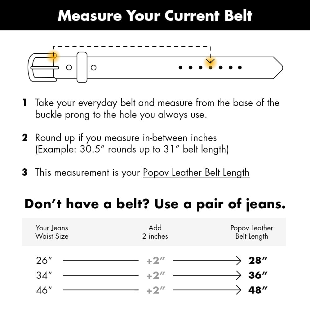 Leather Belt - 1"