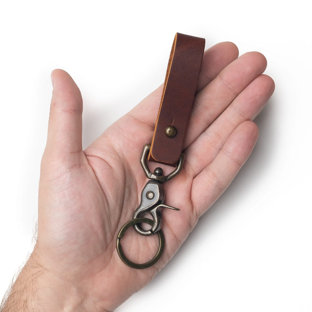 Leather Belt Loop Keychain