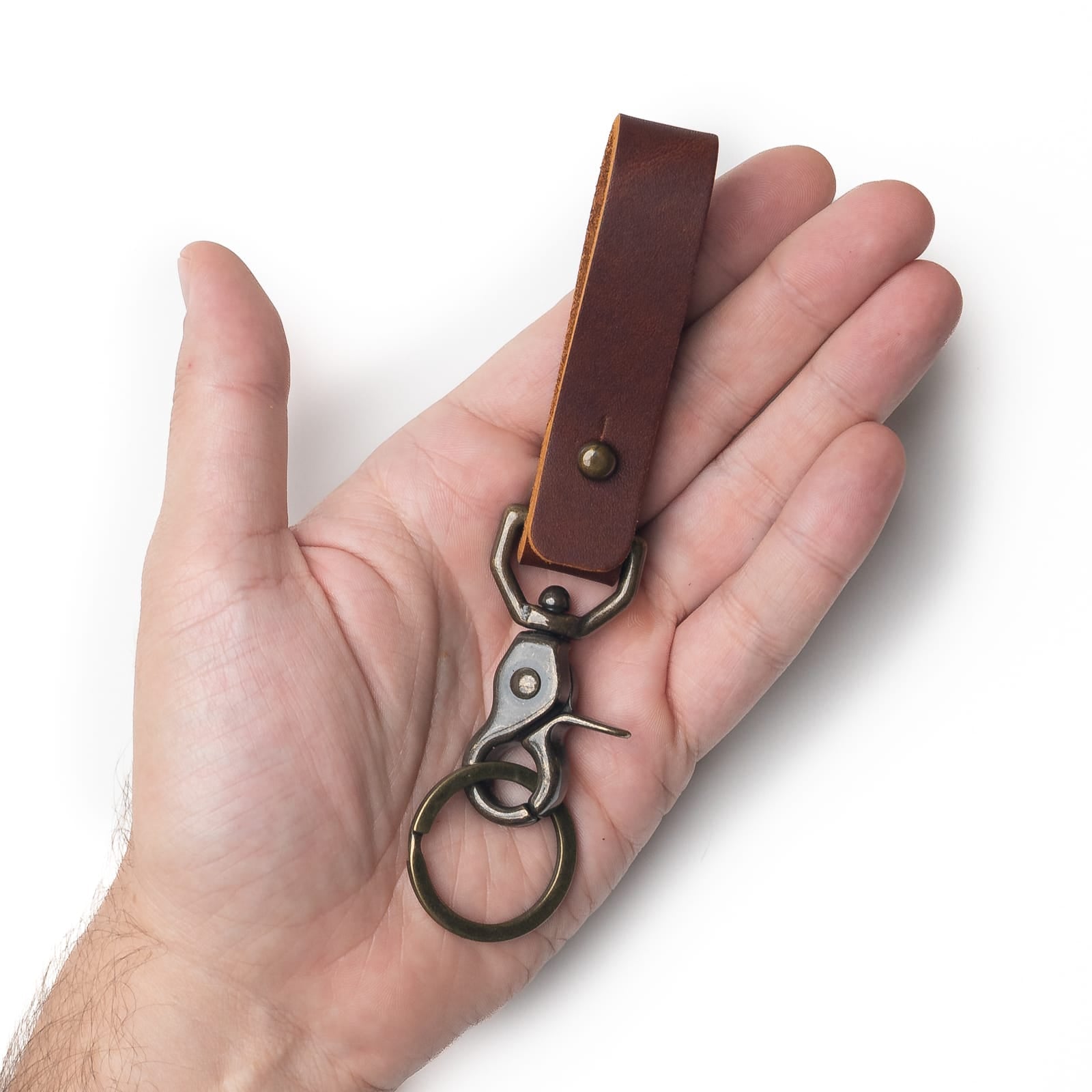 Leather Belt Loop Keychain