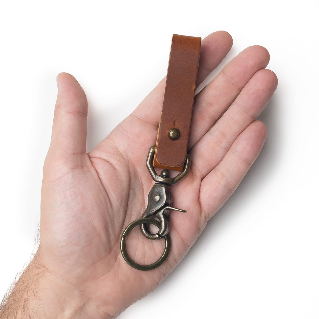 Leather Belt Loop Keychain