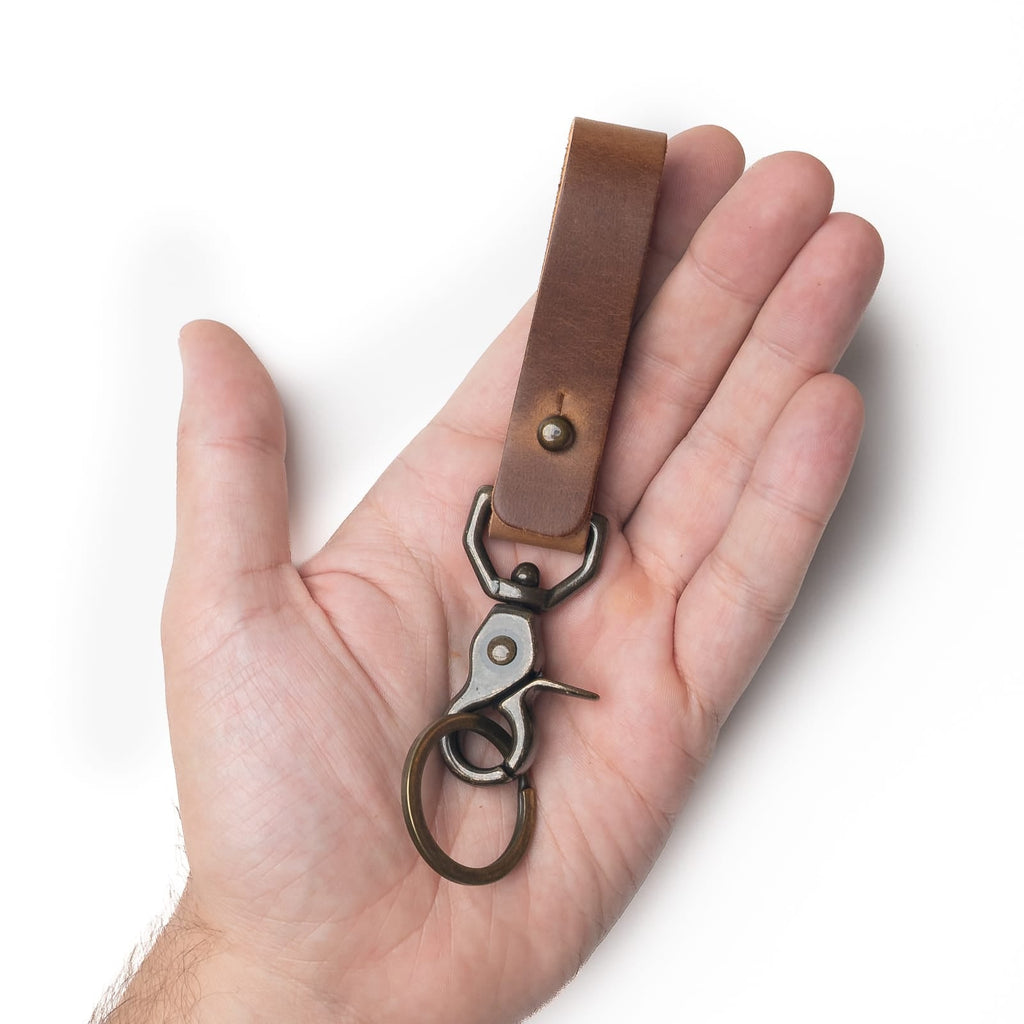 Leather Belt Loop Keychain