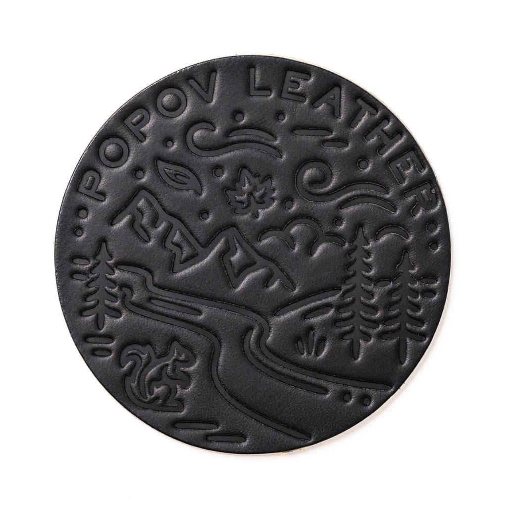 Leather Coasters 4 Pack - 4 Seasons