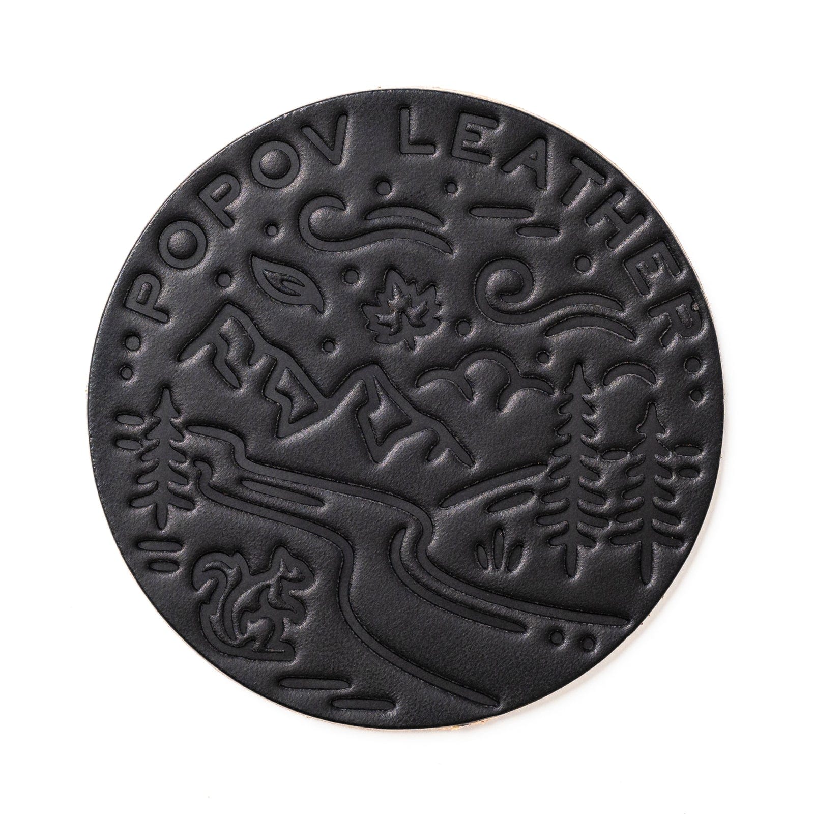 Leather Coasters 4 Pack - 4 Seasons