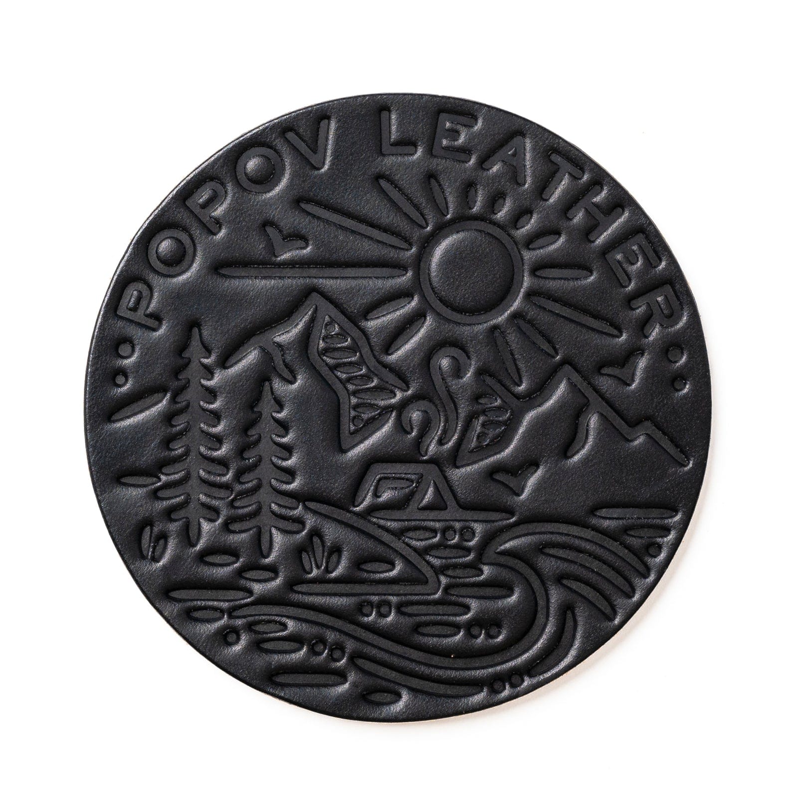 Leather Coasters 4 Pack - 4 Seasons