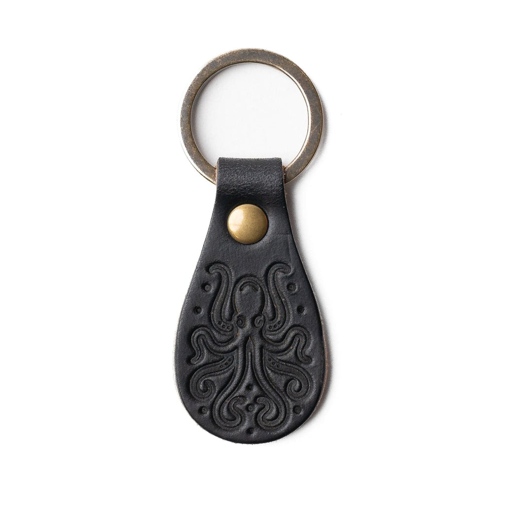 Leather Keyfob - Kraken