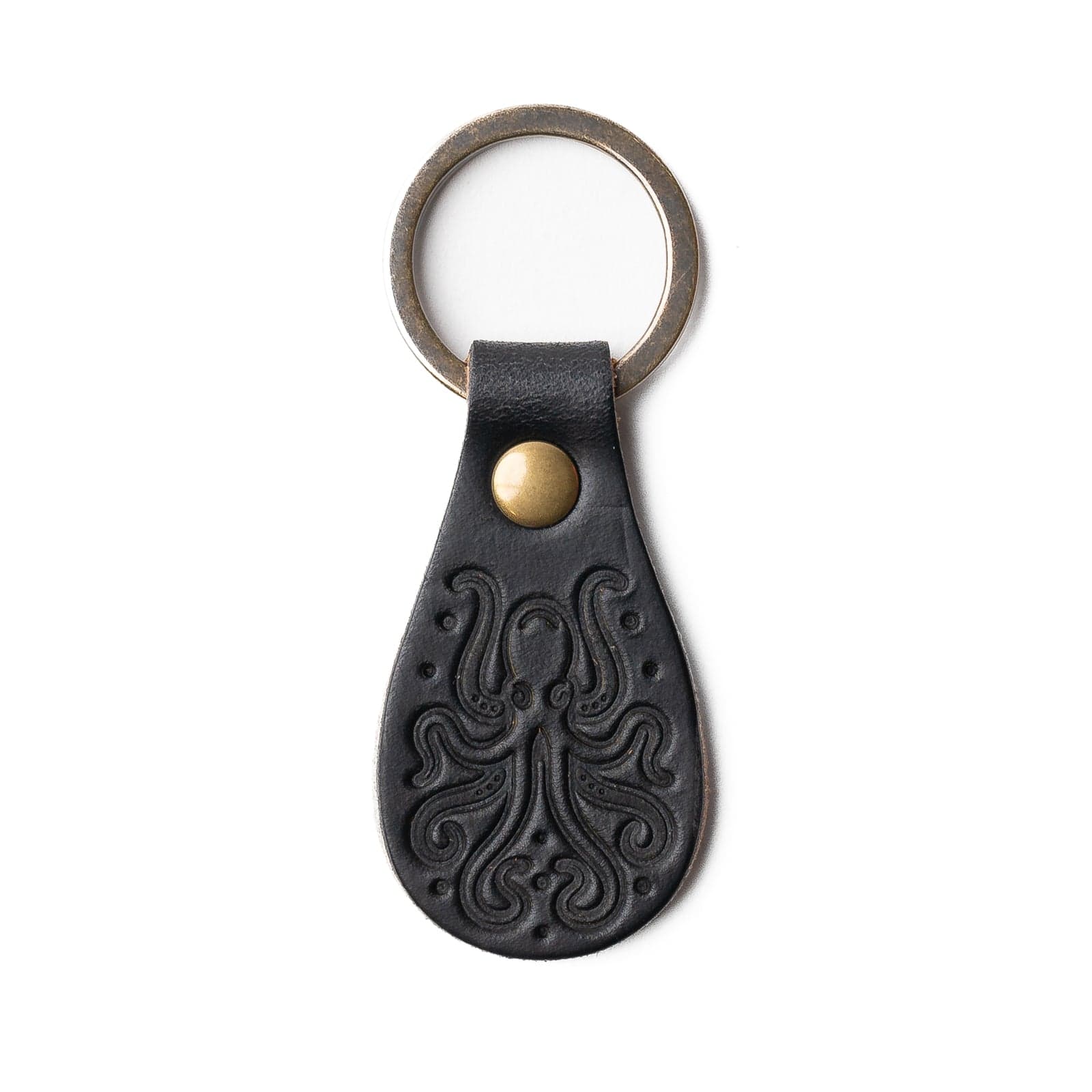 Leather Keyfob - Kraken