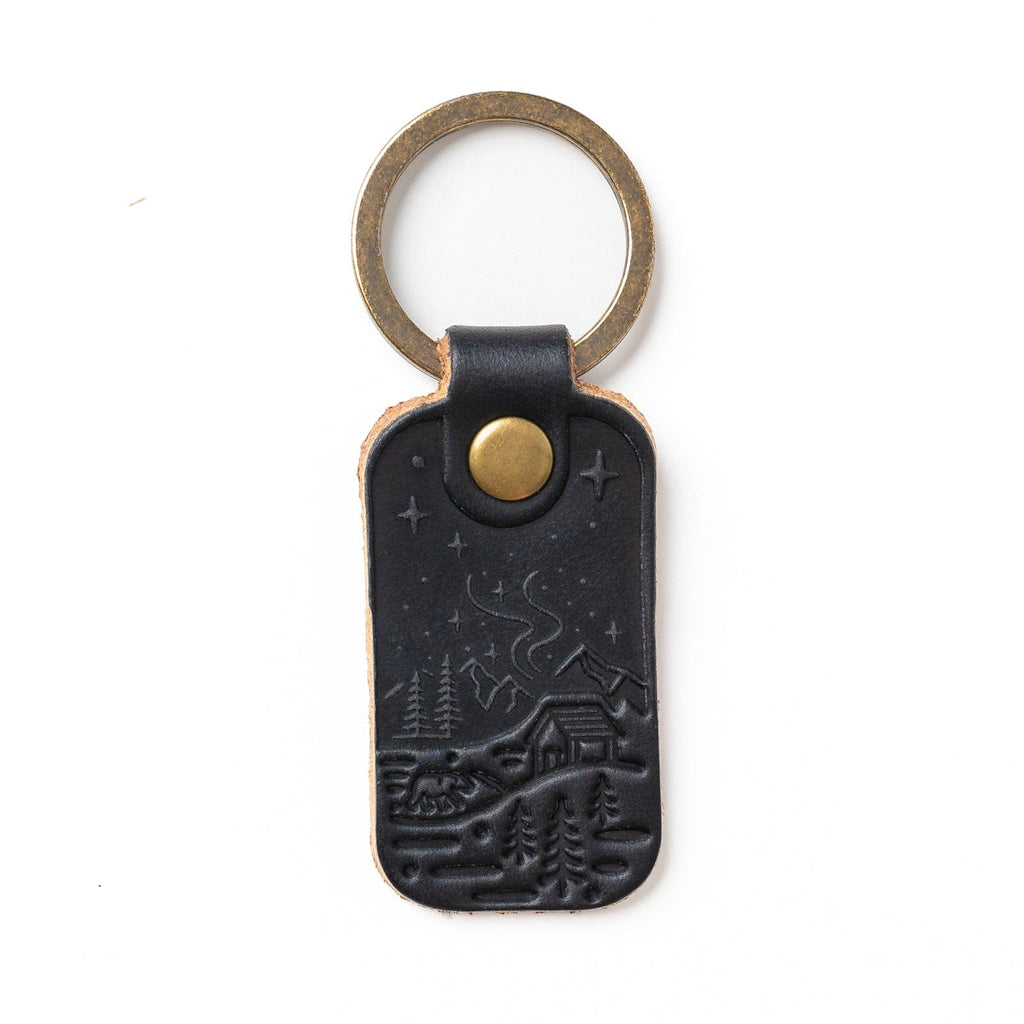 Leather Keyfob - Northern Lights