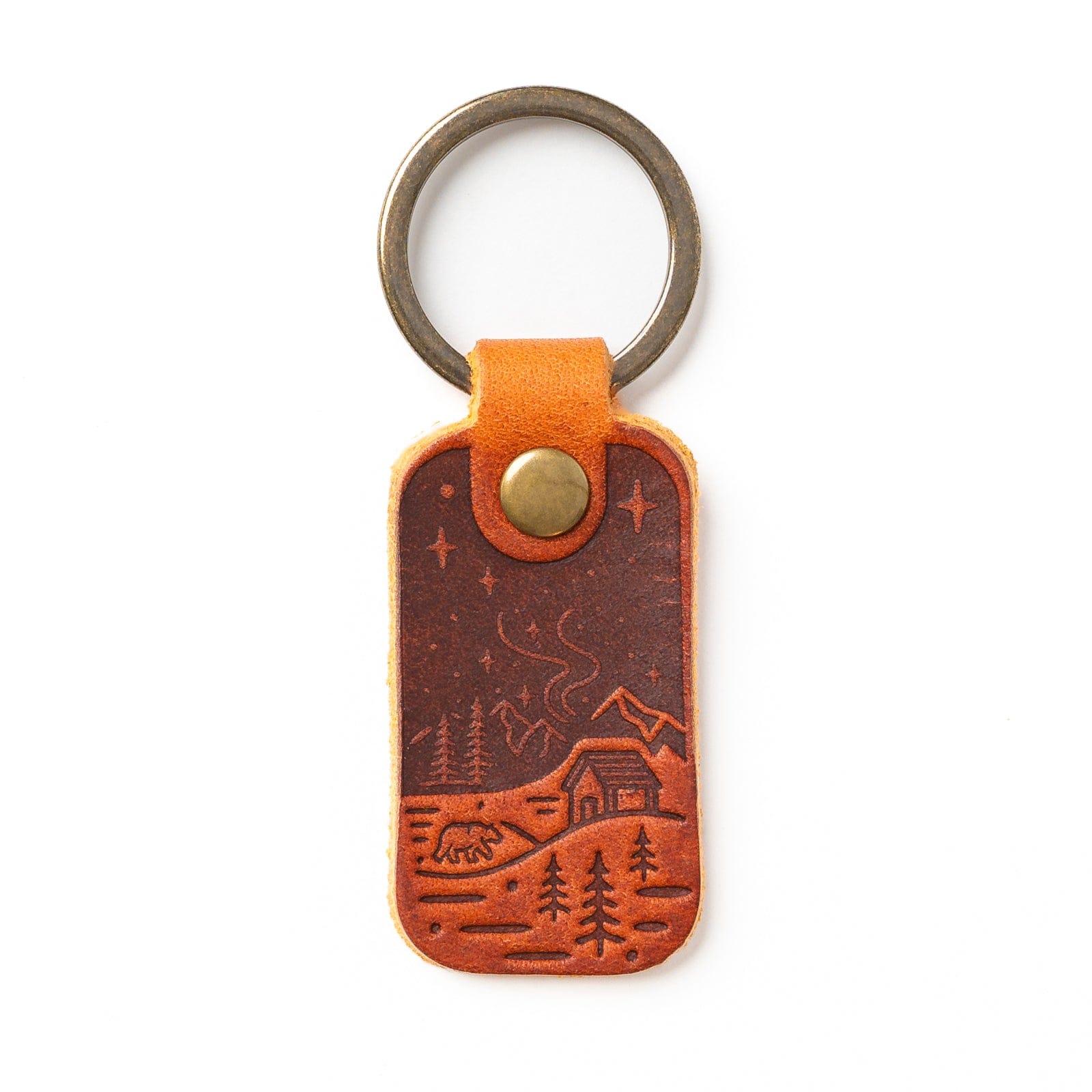 Leather Keyfob - Northern Lights