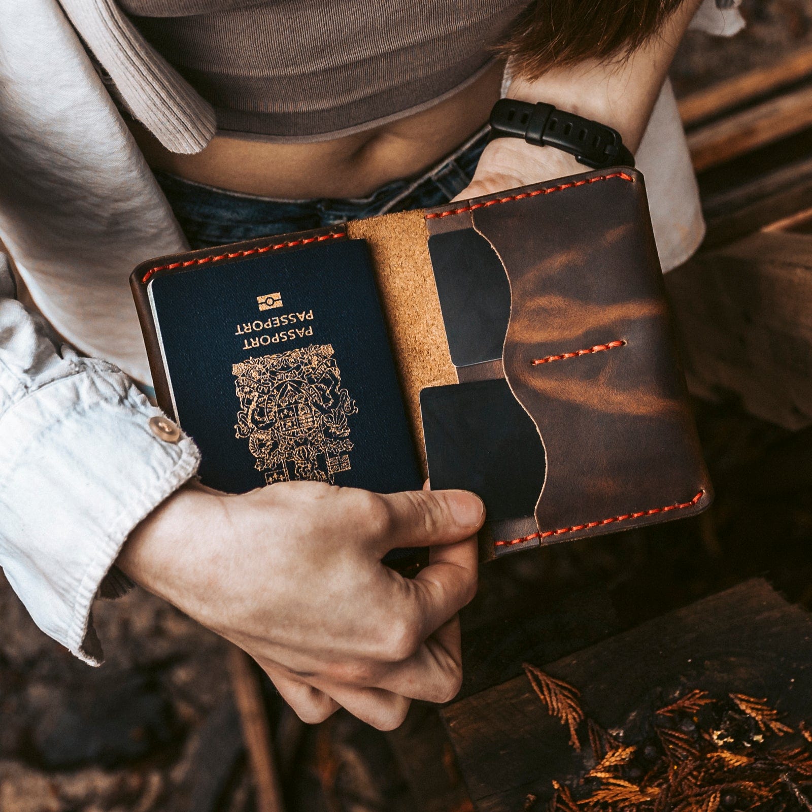 Leather Passport Holder
