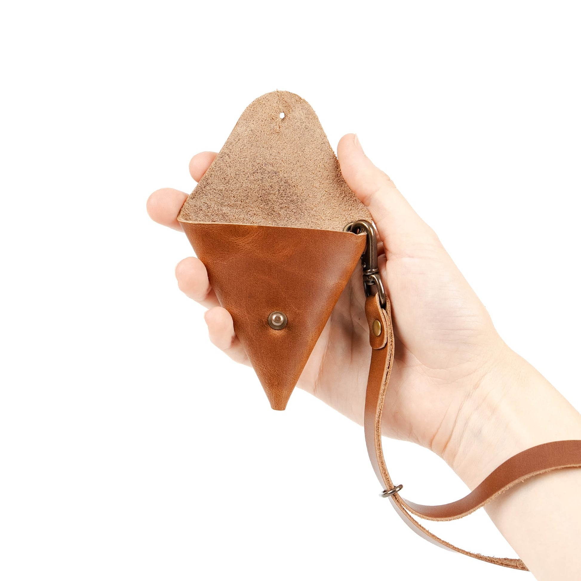 Leather Triangle Pouch