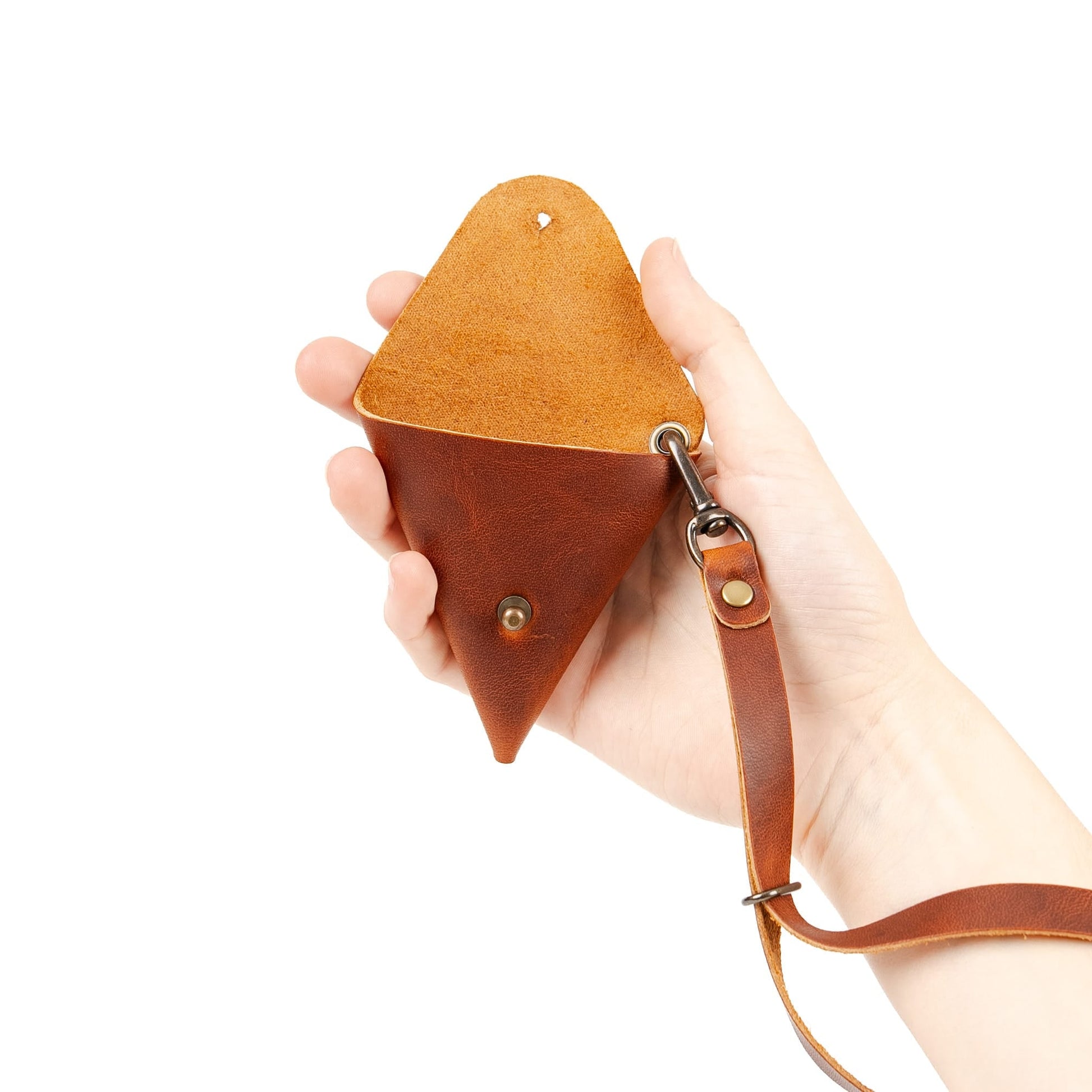 Leather Triangle Pouch