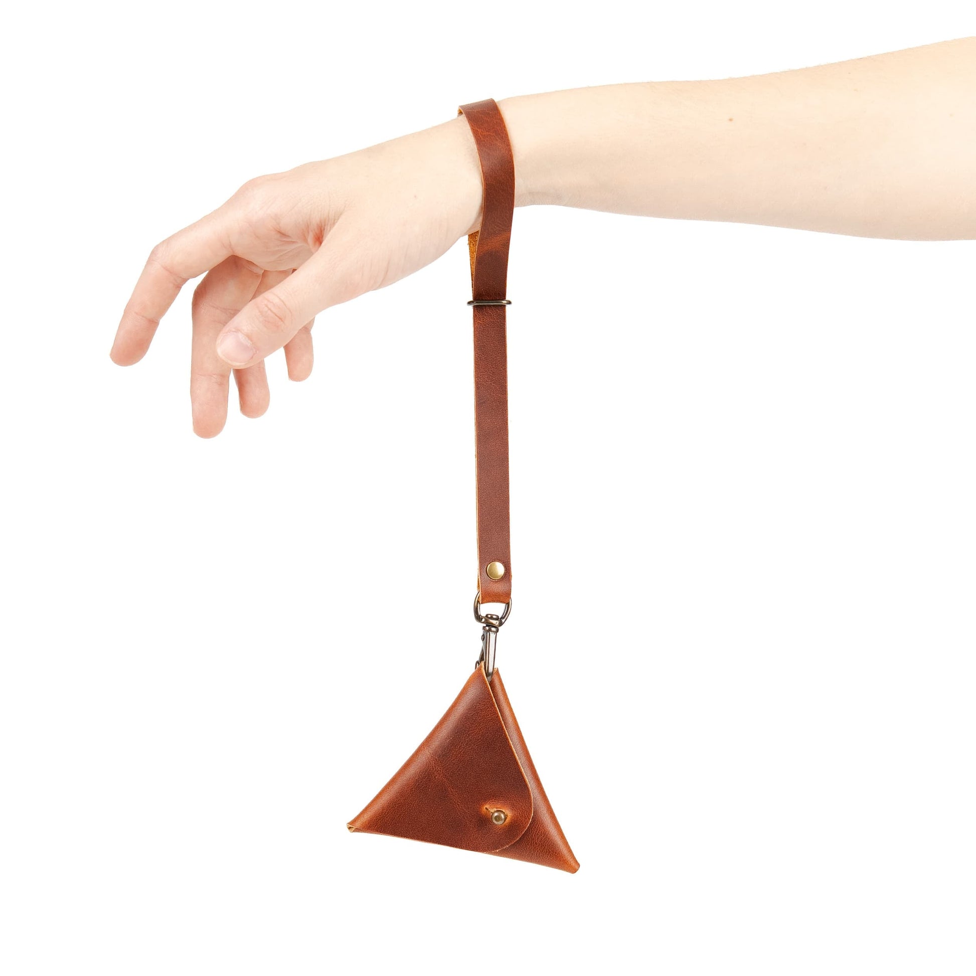 Leather Triangle Pouch