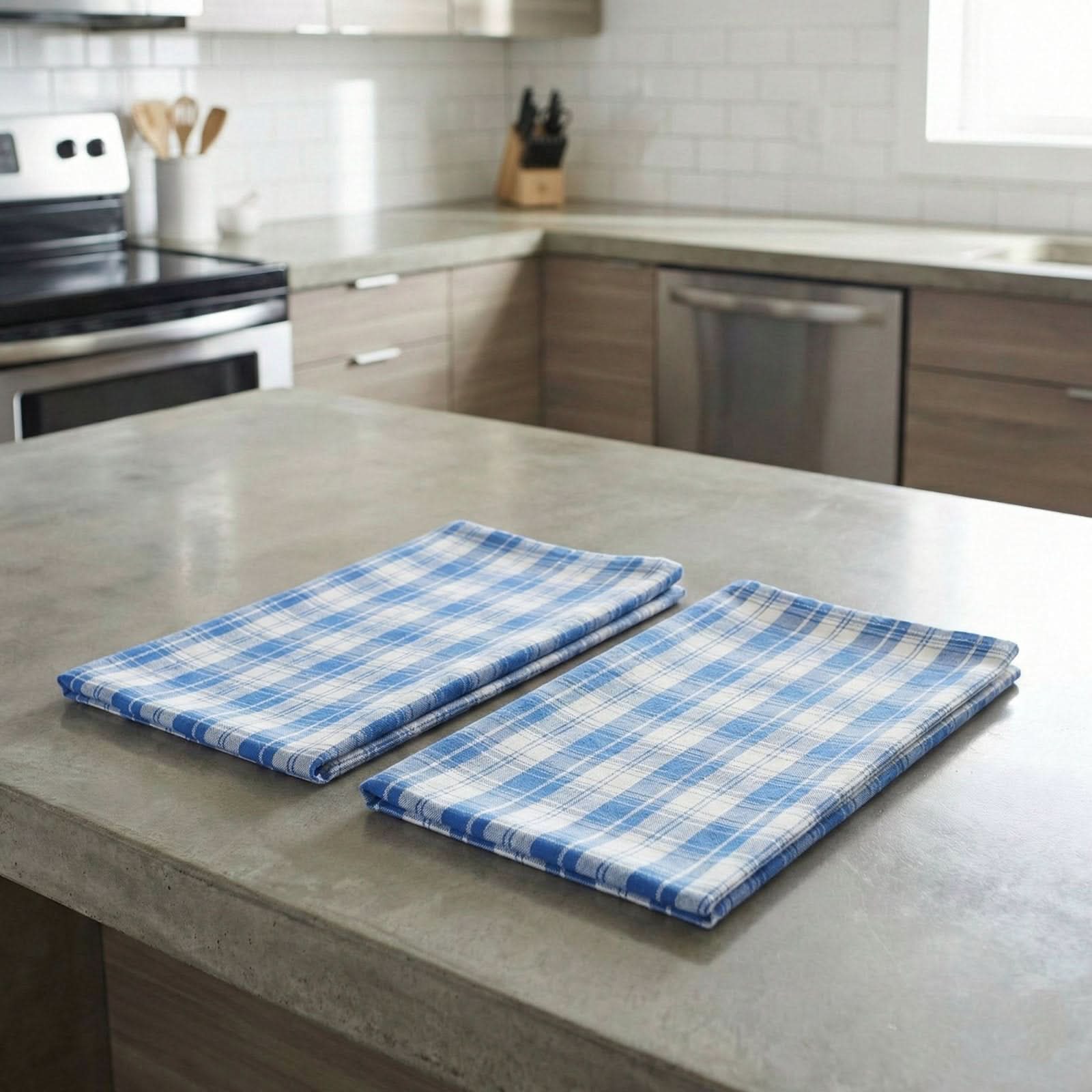 Lemon Tree Indigo Tea Towel - Set of 2