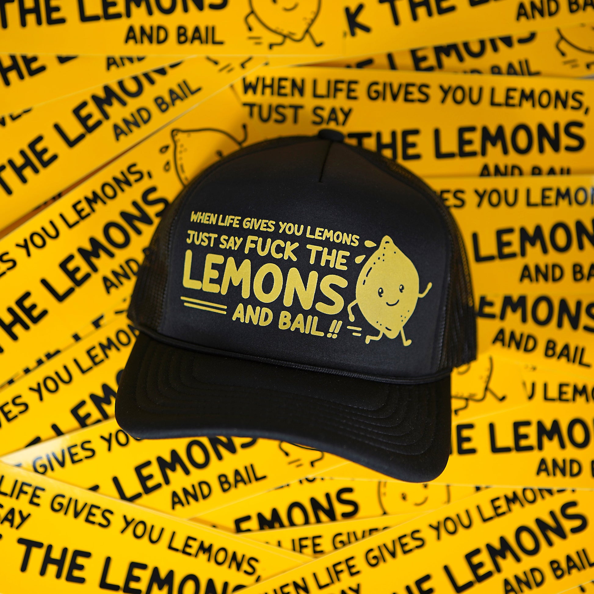 Casquette de camionneur « Quand la vie vous donne des citrons »