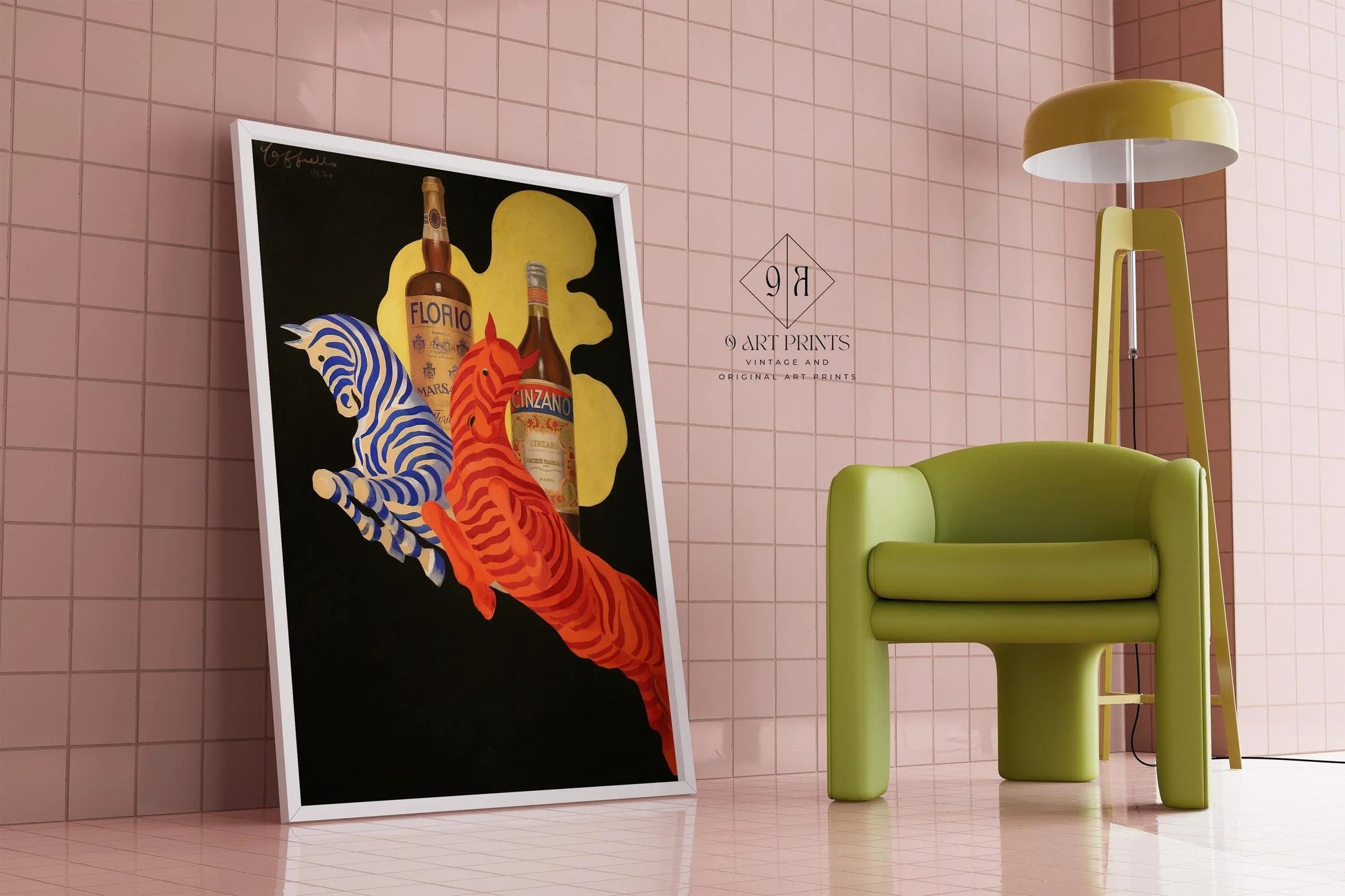 Leonetto Cappiello - Florio Cinzano Art Déco Zèbre Print