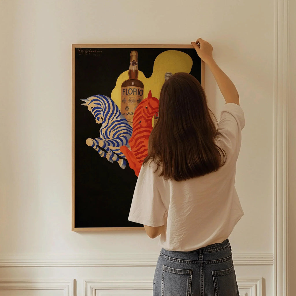 Leonetto Cappiello - Florio Cinzano Art Déco Zèbre Print